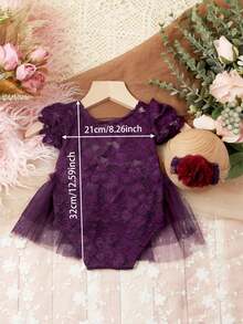 2 件新生儿蕾丝蝴蝶结连体衣，带头带，摄影道具，婴儿洗澡复活节礼物，适合女孩/男孩 - 彩色 - 查看 7