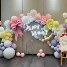 8.2FT Round Backdrop Stand With Thicken Tubes - Large Metal Circle Balloon Arch For Wedding, Birthday, Graduation And Shower Decoration - Stable And Upgrade Wedding Arch Frame With Base - 8.2 英尺背景支架 - 查看 4