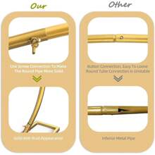 8.2FT Round Backdrop Stand With Thicken Tubes - Large Metal Circle Balloon Arch For Wedding, Birthday, Graduation And Shower Decoration - Stable And Upgrade Wedding Arch Frame With Base - 8.2 英尺背景支架 - 查看 7