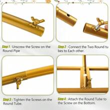 8.2FT Round Backdrop Stand With Thicken Tubes - Large Metal Circle Balloon Arch For Wedding, Birthday, Graduation And Shower Decoration - Stable And Upgrade Wedding Arch Frame With Base - 8.2 英尺背景支架 - 查看 6