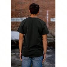 Live With Parents Slacker Funny Graphic T Shirt - Black - View 2