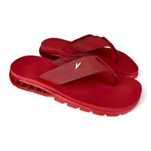 Ken Men's Flip Flops Rak Sandal Launch Rubber Sole - Red - View 3
