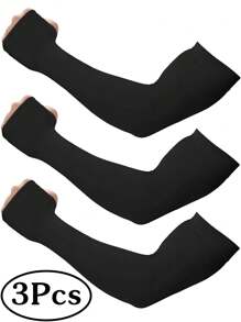 Mangas para el brazo para hombres y mujeres, protección solar, mangas deportivas de refrigeración, cubiertas para los brazos, guantes blancos, calentadores de brazos, atuendos de otoño, disfraces de Halloween, mangas negras para el brazo, regalos para hombres - B - Ver 6