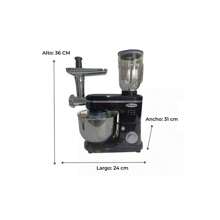 Batidora 3 En 1 Pedestal Multifuncional 5.5 Molino Shorbull - Negro - Ver 2