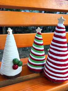 1pc, Mini Artificial Christmas Tree, Multi-Color Simulation Christmas Pine Tree Set, Festive Holiday Ornaments, Home Room Tabletop & Shelf Decor, Christmas Holiday Decor Accessory,Christmas - Multicolor - View 7