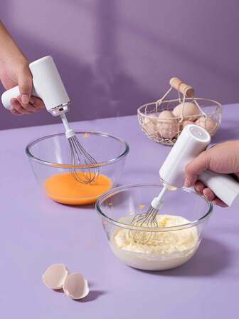 Wireless Electric Hand Mixer Small Household Egg Beater Cream Whipping Mixer Blender Baking Tool Manual Back To School