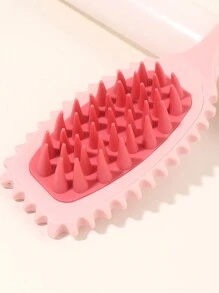 1 pieza Cepillo multifunción para lavar el cabello, cepillo de champú de mango largo para uso en salón para limpieza profunda y rizado/peinado, peine para cabello mojado y seco peines peine pelo cepillo pelo de peines cepillo pelo - Multicolor - Ver 2