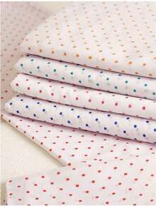 Polka Dot Couple Sheet, Cotton Blanket, Giant Couple (190x220cm) Without Elastic - 綠色 - 查看 2