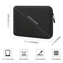 Puluz Étui pour ordinateur portable HAWEEL, sac porte-documents zippé pour ordinateur portable