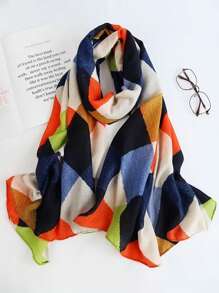 1pc Elegant Women's Tartan Print Scarf Hijab, Headscarf, Beach Towel, Daily Wear, Festival Decoration Scarf - Multicolor - View 14