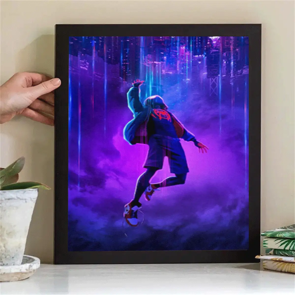 1 件无框超级英雄印刷品、电影海报、复仇者联盟、漫画、墙壁艺术、儿童房装饰复仇者联盟超级英雄壁画、超级英雄印刷品、超级英雄墙壁艺术、复古电影海报、极简主义艺术、复古海报、现代艺术、家居装饰、电影海报 - 适用于卧室浴室卫生间客厅办公室家居装饰走廊装饰 - 无框 - 紅色 - 查看 4