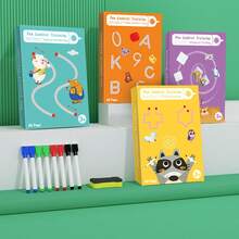 Pen Control Training Kindergarten Children Pen Dribbling Training Erasable Early Learning Basic Fun Practice Cards Safe And Healthy Soy Ink Learning Supplies Christmas Gifts - Multicolor - View 2