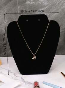 1pc Foldable Necklace Display Board, Portable Jewelry Display Stand For Home Organization, Showcase Display Gifts Women Girls