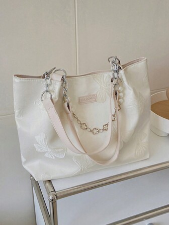 女士花卉布艺手提包，大容量通勤包，时尚必备