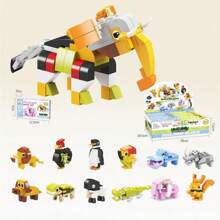12-In-1 Dinosaur Building Blocks, Insect Construction Toys, Birthday/Christmas Gift Room Decoration - Multicolor - View 10
