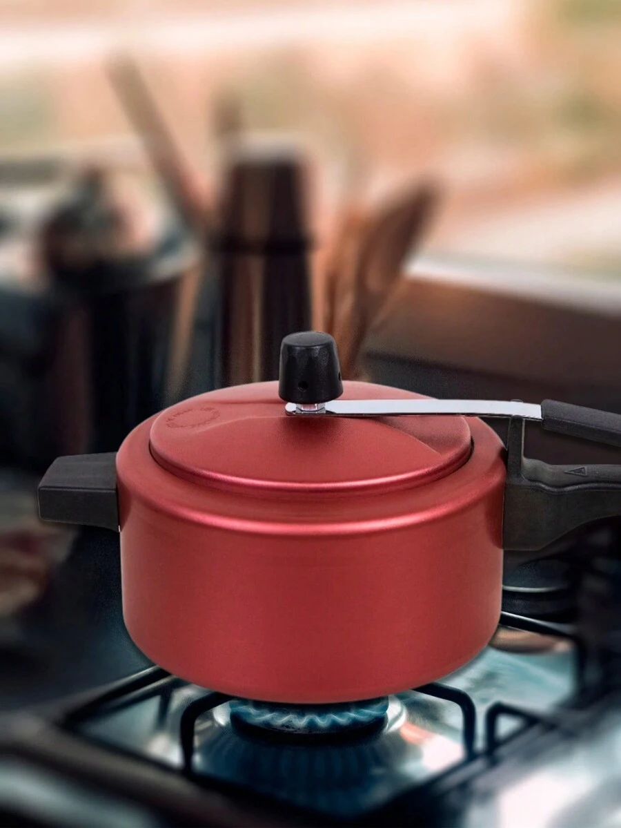 Pressure Cooker 2.5L Non-Stick Teflon Small Colorful Aluminum - 紅色 - 查看 1