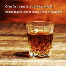 1.75oz/50ml Liquor Glass Shot Glass, Small Capacity Vodka Glass, Dishwasher Friendly, High Quality Glass, Shatter Resistant, Crystal Clear Glass Chinese Style Drinkware, Mini Shot Glass Suitable For Whiskey, Tequila, Vodka, Great For Party, Bar, Club - White - View 3