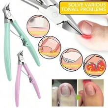 1pc Plain Eagle Beak Nail Clipper Slanted Toenail Nipper - Multicolor - View 4