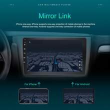 10.1 Inch Android 13 Car Stereo Double Din Wireless Apple Carplay, Android Auto, GPS Radio Navigation For Car, WiFi, Bluetooth, FM Radio, Mirror Link, 2+32GB + Microphone + Camera - Black - View 6