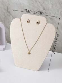 1pc Foldable Necklace Display Board, Portable Jewelry Display Stand For Home Organization, Showcase Display Gifts Women Girls
