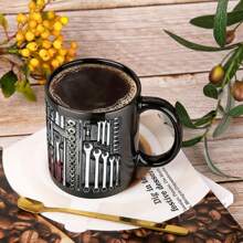 1pc 11oz Large Ceramic Funny Tool Box Shaped Coffee Mug - Inspirational Gift For Birthday, Party, Holiday - Unique Drinkware For Restaurant, Cafe, Home And Office - 11OZ - View 4