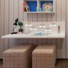 20 piezas Nubes de madera sin terminar, decoración con tema de arcoíris y espacio, adecuado para boda, cumpleaños y fiesta cósmica - Multicolor - Ver 6