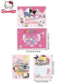 12Sets  Officially Licensed Invitation Cards Invitation Letter Include Stickers Envelope Invitation Card Cute Cartoon Style Birthday Graduation Party Supplies Cartoon Animation Gift For Family Friend - Style 1 - View 2