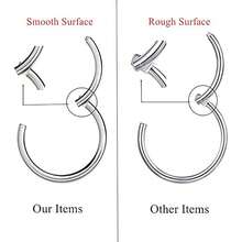 5pcs Stainless Steel Hinged Segment Ring Nose Septum Lip Piercing Jewelry Set Halloween - Multicolor - View 3