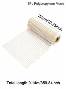 Cinta metálica de malla navideña de 5.9 pulgadas x 30 pies (10 yardas), roja, dorada, plateada, verde, beige con laminado, cinta de malla para coronas, guirnaldas y decoración del árbol de Navidad, decoración navideña del hogar, regalo de Navidad 2024, Año Nuevo 2025 - 26cmx10 yardas - Ver 13