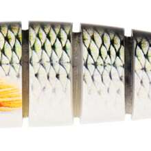 8 Segment Swimbait Lures Fishing Lures Hard Bait Minnow VIB Lure With Treble Hook Life-Like Swimbait Fishing Bait 3D Fishing Eyes Popper Crankbait Vibe Sinking Lure For Bass Trout Walleye