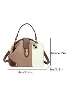 Nuevos bolsos de mano a la moda y con estilo, versátiles bolsos cruzados, elegantes bolsos cruzados, bolsos de diseño exclusivo para mujer, bolsos de mano de bloques de color de alta gama, bolsos de uso diario