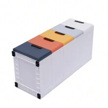 5 Drawers Stackable Clothes Storage Box Vertical Multi-Purpose Organizer Stand - Multicolor - View 6