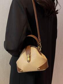Nuevos bolsos de mano a la moda y con estilo, versátiles bolsos cruzados, elegantes bolsos cruzados, bolsos de diseño exclusivo para mujer, bolsos de mano de bloques de color de alta gama, bolsos de uso diario