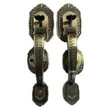 CHAPA PRINCIPAL GATILLO ANTIGUO CON 3 LLAVES - Café integral - Ver 1