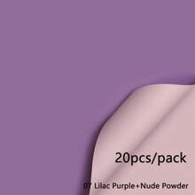 58*58厘米双色防水花卉包装纸，20张/包，返校情人节 - 丁香紫+裸粉 - 查看 3