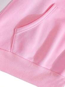 Men's And Women's Florida Kangaroo Sweatshirt Imported Cotton Flannel Coat Tracksuit - Màu Hồng baby - Xem 3