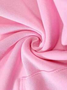 Men's And Women's Florida Kangaroo Sweatshirt Imported Cotton Flannel Coat Tracksuit - Màu Hồng baby - Xem 2