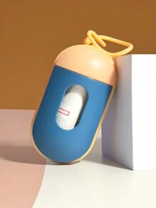 1 pezzo (include 1 rotolo di sacchetti per rifiuti) Porta sacchetti per escrementi di animali domestici portatile, dispenser di sacchetti per rifiuti di cani da esterno