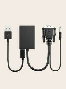 Cable adaptador HDMI compatible con audio y video para conectar portátil/PC a pantalla HDTV - Negro - Ver 7