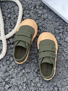 白色帆布鞋，高帮儿童运动鞋，春秋韩版，简约设计，男童女童鞋，时尚低帮系带休闲运动运动鞋，经典低帮帆布鞋，儿童休闲运动滑板鞋