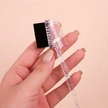 1pc Three-Headed Edge Brush For Precise Eyebrow Styling And Hair Care - Multicolor - View 4