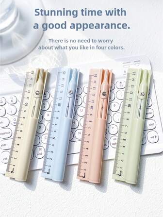 1 件 3 合 1 功能工具、圆规尺子和铅笔、学生学习测量绘图工具、学校和办公用品。