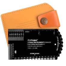 Guitar String Action Gauge Ruler Set Up Gauge Multifunction Fret Rocker Luthier Tool With Leathers Case, Precise Etched - Multicolor - View 9