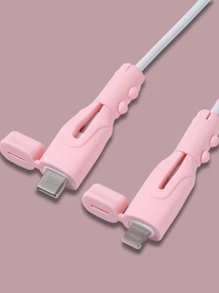 (Compatible With Iphone Cable)Original Data Line Protector Compatible With Iphone USB Charger Cord Saver Wire Winder Protection Soft Silicone Cable Protector Tool Charger Protector