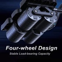 2025 New 4-Wheel Abdominal Roller With Elbow Pad Support - Automatic Rebound Ab Wheel, Upgraded Home Gym Core Exercise Equipment (Elbow Pad Is Placed In The Packaging Box, Please Attach It Yourself After Receiving The Goods) Gym Accessories, Sport, Gym, Home Exercise, Abdominal Wheel, Abdominal Roller