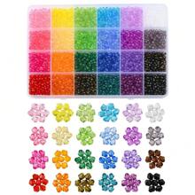 100/4800pcs Acrylic Beads Making Kit - Random Mixed Styles For Jewelry Making