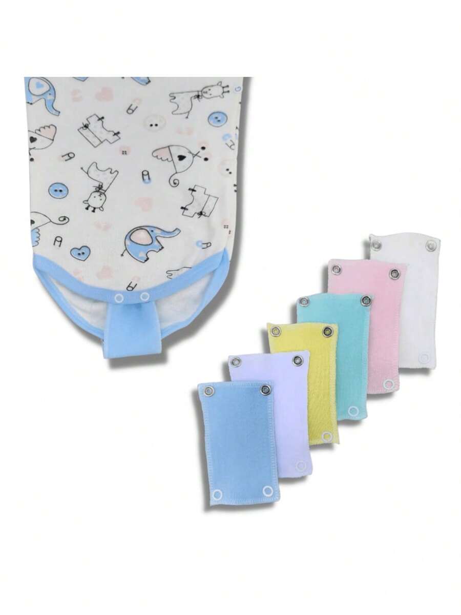 Kit 3 Baby Body Stretcher Extender 100% Cotton Suedine Boy Girl - Màu xanh lam - Xem 1