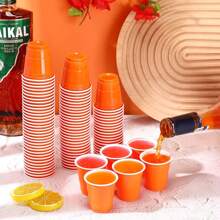 20/50 piezas Vasos de chupito de plástico de 2 onzas, mini vasos desechables de 2 onzas para bodas, fiestas de graduación, cata de cervezas, aperitivos (multicolor), Navidad