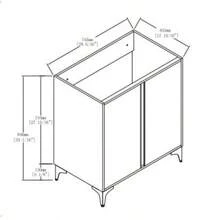 Soft Close Doors Bathroom Vanity,30 Inch  For Small Bathroom (Only Vanity ,NO Sink) - 白色 - 查看 8