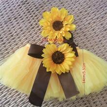 Conjunto de Saia + Faixa de Cabeça para Bebês Recém-Nascidas Meninas, Conjunto de Saia Tutu e Faixa de Cabeça, Faixa de Cabelo com Flor, Fantasia de Bebê e Criança Pequena, Acessório de Fotografia Princesa, Presente de Chá de Bebê, Decorações Familiares, Presentes de Chá de Bebê e Páscoa para Meninas/Meninos